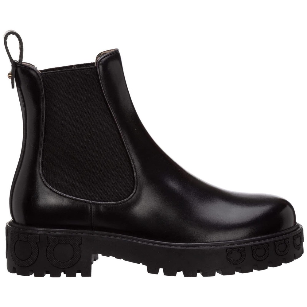 Salvatore Ferragamo Women's Varsi Boots Nero Black US 6 C